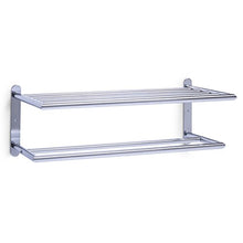 Zeller 18422 Portasciugamani da Parete, Metallo, Argento, 51x24x18 cm
