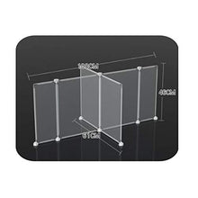 Gali Deflettore Isolamento Barriera in Plastica Protezione Scrivania Protezione Contro Gli Starnuti Divisori Acrilici per Pranzi Ristoranti Aziendali Mense Scolastiche Aziendali(Size:108 * 61 * 46cm)