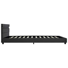 Festnight Giroletto con LED Struttura Letto Singolo Moderno in Similpelle Letto con Luce LED 120x200 cm