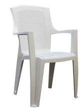 Progarden 87100 Eden Sedie di plastica Pieno/Retro Intrecciato, Bianco