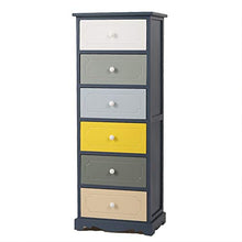 Ryyland-Home Cassapanca Stretta 5/6 Livello cassetto Limita Governo di immagazzinaggio di Legno Presentazione della Guida for Il Bagno Laterale Soggiorno Balcone limitare Governo di immagazzinaggio