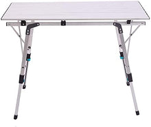 Tavolo da picnic all'aperto Tavolo da tavolo artigianale regolabile in altezza Tavolino con sacchetto di trasporto Tavolo pieghevole in lega di alluminio portatile portatile, ultra-leggero, tour autop