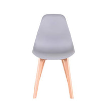 GrandCA Set di 4 sedie, sedie in Stile Nordico con Gambe in Legno massello, sedie per Soggiorno, sedie per Cucina,sedie per Ufficio (Grigio)
