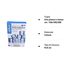 Velfont coprimaterasso Proteggi Materasso con Angoli termoregolatore in Tessuto Outlast di 100% Cotone, Una Piazza e Mezza cm. 120x190/200