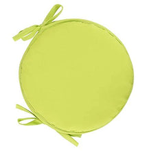 eewopjkj Cuscini per sedie Rotondi per Sedia da Pranzo Confezione da 2 con Lacci Cuscini per sedili universali Cuscini per Esterni per Interni Cucina da Giardino-Giallo 38x38 cm (15x15 Pollici)