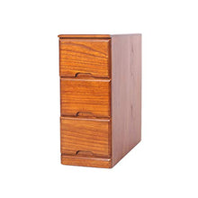 TXXM, cassettiera con cuciture e cassetti, in legno massello, per bagno, cucina, colore: ciliegio, dimensioni: 30 cm