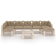 vidaXL Divano Angolare da Giardino su Pallet Legno di Pino Impregnato