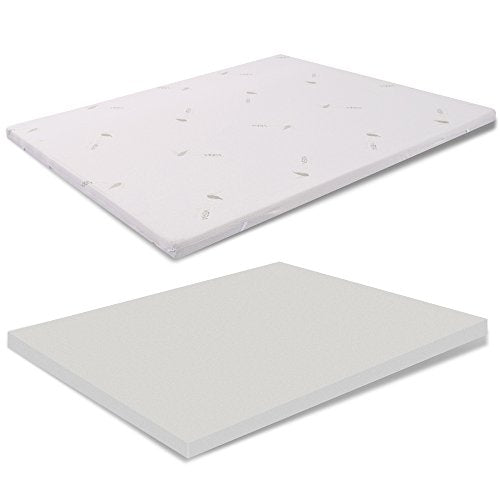 miasuite i sogni italiani Topper CORRETTORE in MEMORYFOAM per Materasso Matrimoniale 180x200 Altezza 3 CM SFODERABILE Aloe Vera