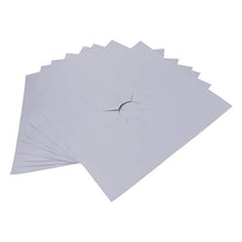 F Fityle Tampone per Fornello A Gas Riutilizzabile da 8 Pezzi 0,2 Mm, Utensili da Cucina con Tappetino Pulito - Argento