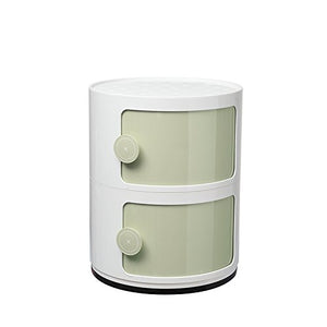 UMCCY Semplice plastica Libera Combinazione Locker con la Porta della Camera da Letto Bambini armadi del Comodino Snack Toy armadietto, 1, Due Verdi