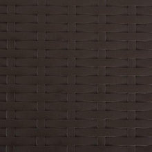 vidaXL 2X Sedie da Giardino Pieghevoli HDPE e Rattan Marrone Seduta Seggiole