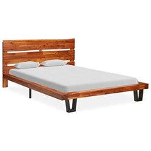 SKM Giroletto con Bordi Vivi in Legno Massello di Acacia 120 cm