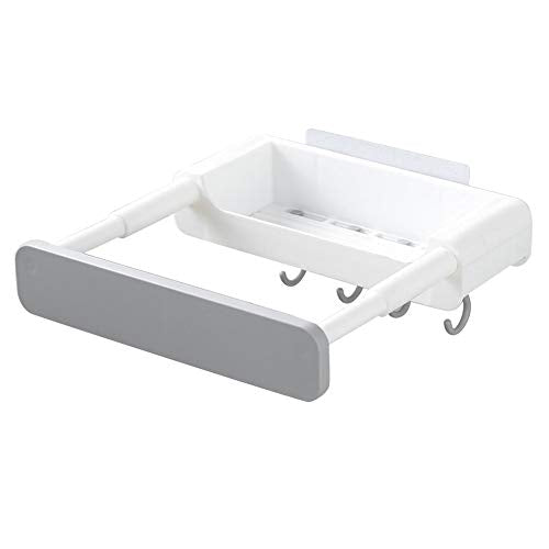 Gelentea - Supporto per lavabo a scomparsa per bagno, cucina, bagno, casa grigio