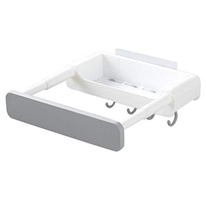 Gelentea - Supporto per lavabo a scomparsa per bagno, cucina, bagno, casa grigio