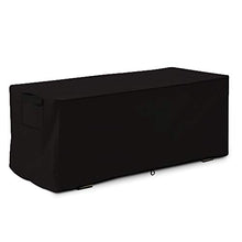 Linkool Premium Garden Box Cover,123 x62 x55H cm, nero, impermeabile, adatto per esterni piccolo Deck Box (solo copertura)