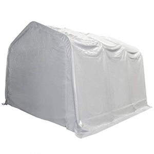 UnfadeMemory Tenda Capannone 4x6x3,07 m Tendone Deposito Bianco Impermeabile 550 g/m² Tenda da Stoccaggio in PVC