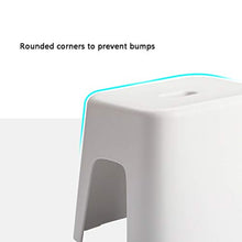 H-M-Shelf Piccolo Sgabello Panco di plastica Bagno per la casa Bagno Basso Sgabello Bagno Sgabello Antiscivolo Sgabello per Bambini Sgabello da caffè Bianco