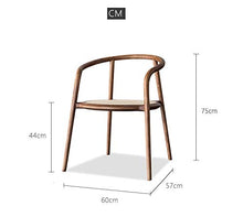 WNN Rattan Sedia Semplice Sedia Balcone circostante di Legno Solido Sdraio Nordic Divano Sedia Poltrona Singola URG
