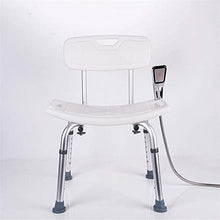 Sgabello da bagno Doccia / bagno doccia Sgabelli sedile Sgabello for / disabili Anti-Slip Anziani Mats doccia sedia regolabile in altezza con schienale 6 e manico Bagno Sedile in argento Max.150kg
