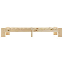 BIGTO - Struttura letto in legno di pino massello, per camera da letto, 100 x 200 cm, colore: Marrone chiaro
