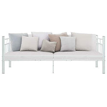 BIGTO - Struttura letto in acciaio per camera da letto, 90 x 200 cm, colore: Bianco
