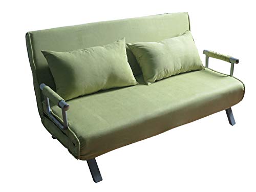 ITALFROM Divano Letto Sofà Bed Verde Divani 153x69x82h Divanetti Divano Letto 2 Piazze cod.4033