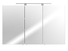 Posseik 5439 – 76 – Armadietto a Specchio, a 3 Ante, 110 x 68 x 16 cm, Colore: Bianco