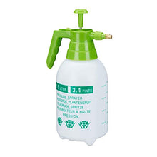 Relaxdays, Bianco/Verde Spruzzatore a Pressione da 1,5 l, Ugello Regolabile in Ottone, da Giardino, Pesticidi, PE, 1 Pezzo