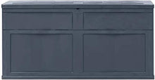 Baule da Giardino, Scatola di immagazzinaggio in plastica resistente agli agenti atmosferici per esterni e interna per cuscini da mobili da giardino, 85 galloni Big Blocco Bloccable Garden Toolbox (Gr