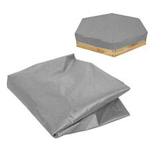 Conkergo Impermeabile Bambini Esagonali Sand Cover Cover Protector Giardino Bagno Piscina Sole tonalità (Grigio 140x110x20cm)