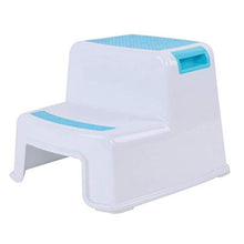 Vaorwne Sgabello Un 2 Gradini per Bambini - Sgabello per Bambini, con Impugnatura Morbida Antiscivolo per Sicurezza Come WC da Bagno Vasino da Allenamento Vasino e Sgabello da Cucina Blu