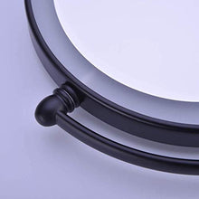 WZDD Specchio Trucco Ingranditore da Parete, Specchio da Bagno con Luce LED, Ingrandimento X5, 360° Girevole, Specchio Cosmetico per Il Bagno