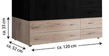AVANTI TRENDSTORE - Balu 2 e 3, Armadio Inferiore, componimento per l'armadio Principale, con cassetti, in 2 Diversi Colori e 2 Diverse larghezze (Marrone, con 4 cassetti)