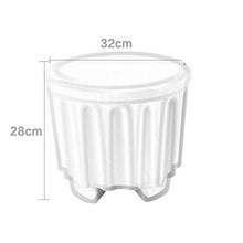 WERSDF Immagazzinaggio Pp plastica Sgabello Sedile Sedia Lavanderia Box Basket Bagno (Blu/Verde/Rosa) (Color : Style C)