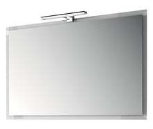 Yellowshop - Mobile Mobiletto Cm 70 da Bagno Sospeso in Legno Ad 1 Cestone Completo di Specchiera Lampada Luce LED E Lavabo in Ceramica Modello Hawaii Varie Colorazioni (Bianco Lucido)