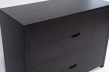 D.G.M. Srl Cassettiera comò Orizzontale Cronos con 4 cassetti, Legno con Finitura Wengé, Nero, L.100,5 x P.45 x H.76 cm