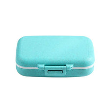 BUBM Portable Pill Organizer 6 Scomparti, Portapillole Tascabile Giornaliero Pillole Contenitore Pillole Organizzatore (Blu)