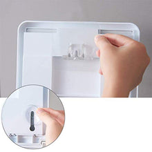 Unishop Specchio da doccia Specchio trucco da barba leggero specchio da bagno senza fori specchio in vetro da parete autoadesivo, con 3 ganci adesivi