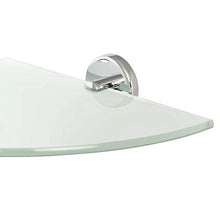 bremermann® serie bagno LUCENTE - mensola d’angolo in vetro e acciaio inox lucidato a specchio