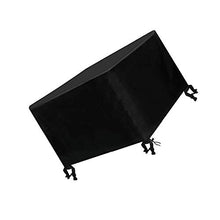 litulituhallo - Copertura impermeabile per mobili da giardino, quadrata, per tavolo e sedie in rattan, colore: nero, 250 x 250 x 90 cm