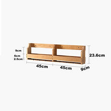 NSYNSY Portabottiglie portabottiglie in Metallo a Parete, portabottiglie in Legno massello e mensola portabottiglie per Cucina/Bar/Ristorante (30 * 20 cm) (Dimensioni: L)