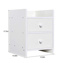Regalo di Luglio Comodino, Comodino Camera da Letto estetica Semplice Comodino Stile Moderno Comodino Tavolo in Legno Mensola, Tavolo Camera degli Ospiti Casa per Camera da Letto Principale(White)