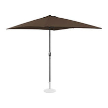 Uniprodo Ombrellone da Esterno Ombrello da Giardino Uni_Umbrella_SQ2030BR (Marrone, Rettangolare, 200 x 300 cm, 180 g/m2)