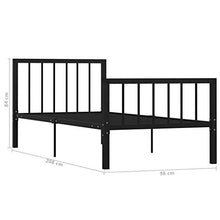SKM Giroletto Nero in Metallo 90x200 cm (16.4kg)