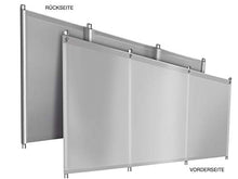 ! Protezione antivento da campeggio in telone di qualità per camion (telone per camion), stabile, con linguette e occhielli (1,4 m x 7 m, grigio RAL7004)