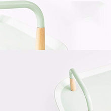 Quattro Ruote portatile strumento di archiviazione Carrello Mensola da cucina in plastica ABS mobile flessibile capacità grande cucina sala da pranzo soggiorno mensola verde erba 2 colori 57.5X37X59cm