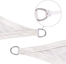 SUNNY GUARD Tenda a Vela Triangolare 3x3x3m Antivento Impermeabile Protezione Raggi UV per Giardino terrazza Campeggio, Crema