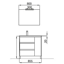 Salgar Arenys Set Mobile da Bagno, Truciolato, Grigio Opaco, Extra Grande