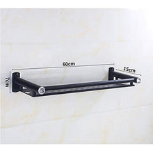 DXMRWJ Porta Asciugamani Mensola Doccia in Acciaio Inox Senza Foratura Mensola Bagno Mensola Cestino Doccia Autoadesivo 02.01 (Dimensioni: 60cm)