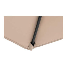 Uniprodo Mezzo Ombrellone Ombrellone da Esterno Uni_HALFUMBRELLA_R300Cr (Crema, Pentagonale, 270 x 135 cm, UPF 50)